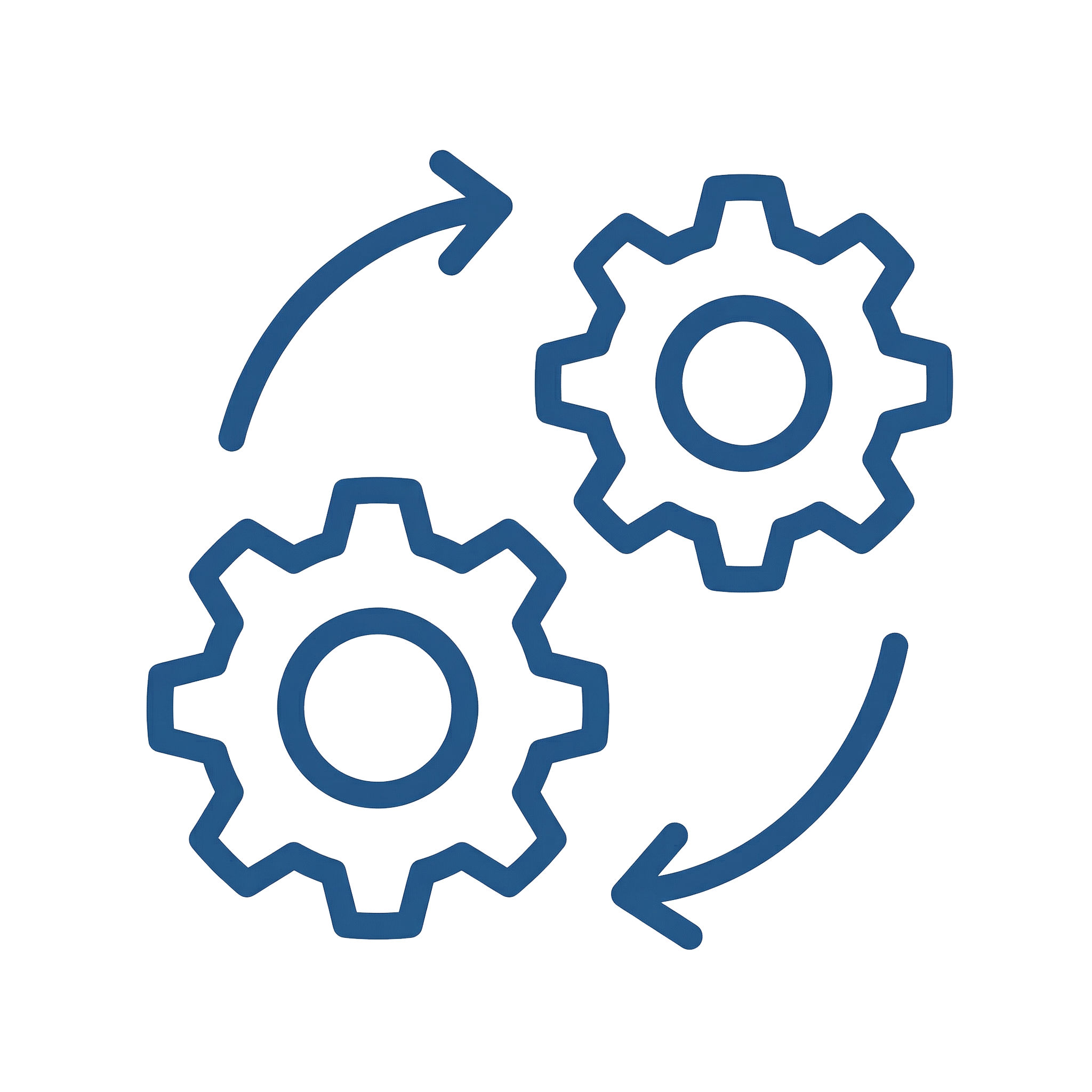 歯車が噛み合ったアイコン